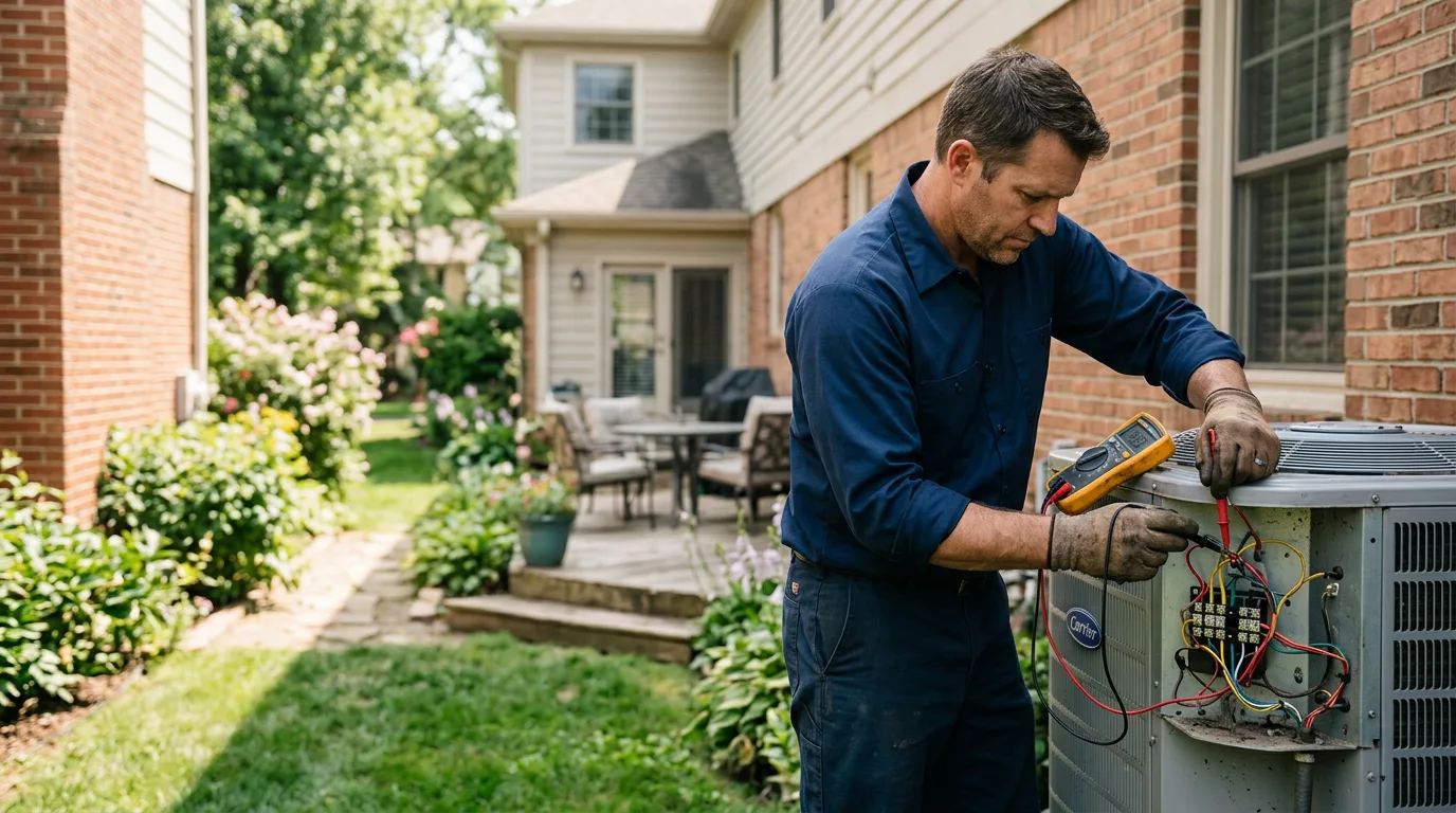 HVAC technician working near Saylorsburg, PA
